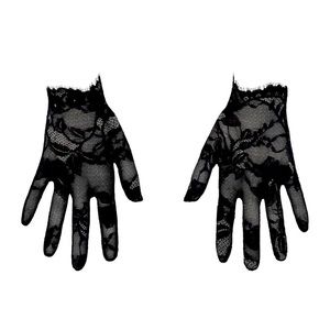 SKIMS RARE ONYX LACE GLOVES NEW